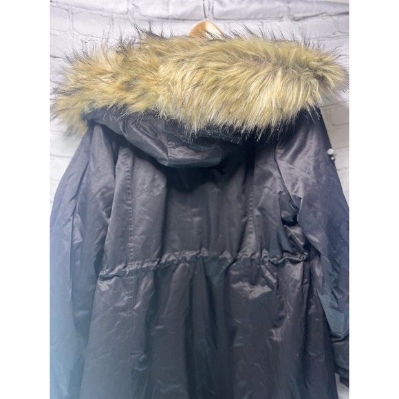 Torrid Women's Black Hooded Parka Longline Warm Soft Size 0/L/12 NEW w/tags - Picture 12 of 14
